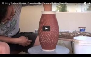 sodium silicate to create crackled texture