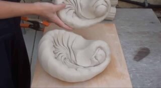 how to spiral wedge clay