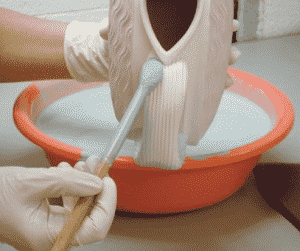 Glazing Technique: brushing