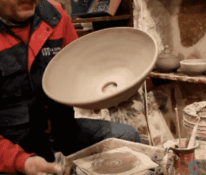 pottery sink