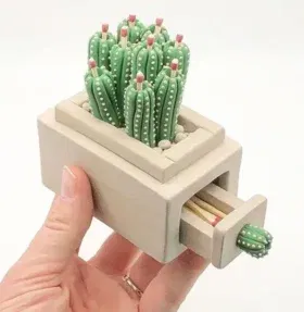 How to make a blooming cactus match box with Kate Schroeder