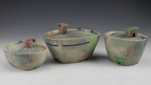 Veronica Watkins - Covered Trays with Thrown and Hand-built Components