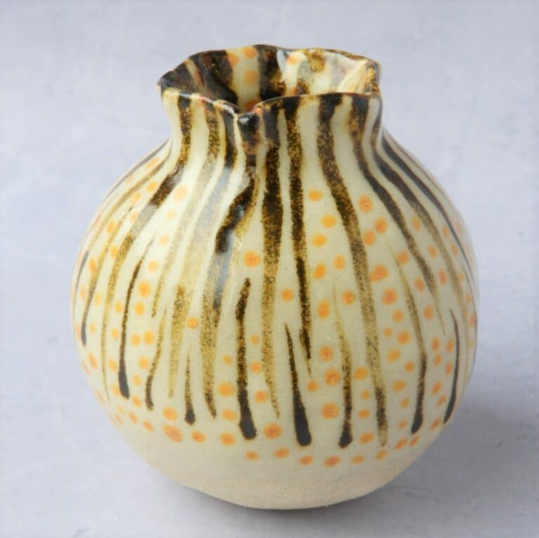 MoonJarBrownYello FiCooperCeramics 768x767