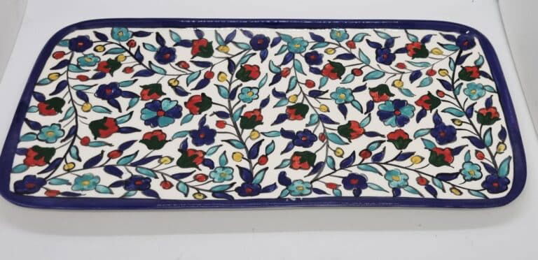 Rectangular hand painted pottery 768x372