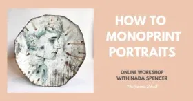 Nada Spencer – Patina teksturali monoprint portret laganni qanday yasash mumkin