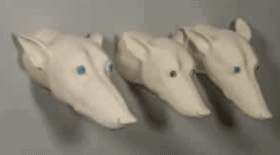 Marina Kuchinski – Solid Clay Construction of a Dog Head