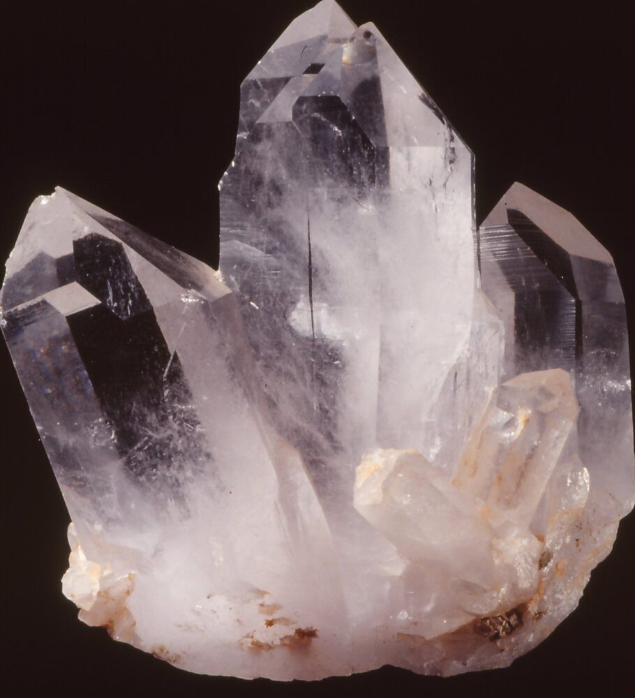 A quartz crystal