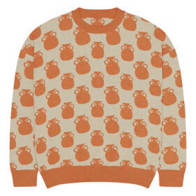 Orange Vases Knitted Sweater