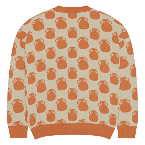 Orange Vases Knitted Sweater - Image 3