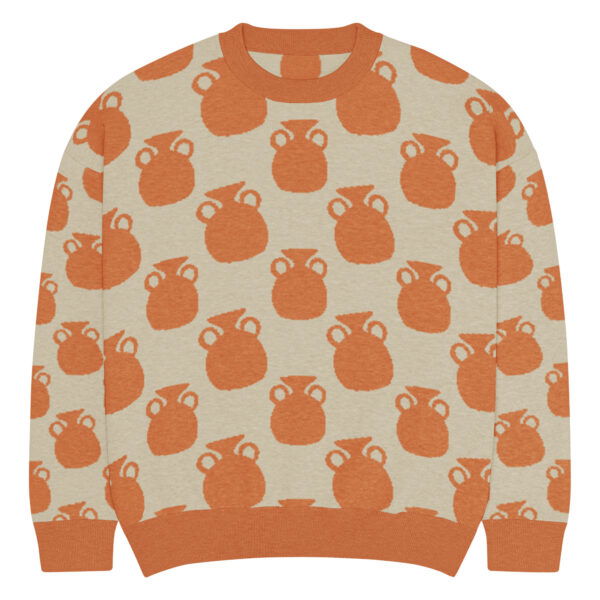 Orange Vases Knitted Sweater - Image 2