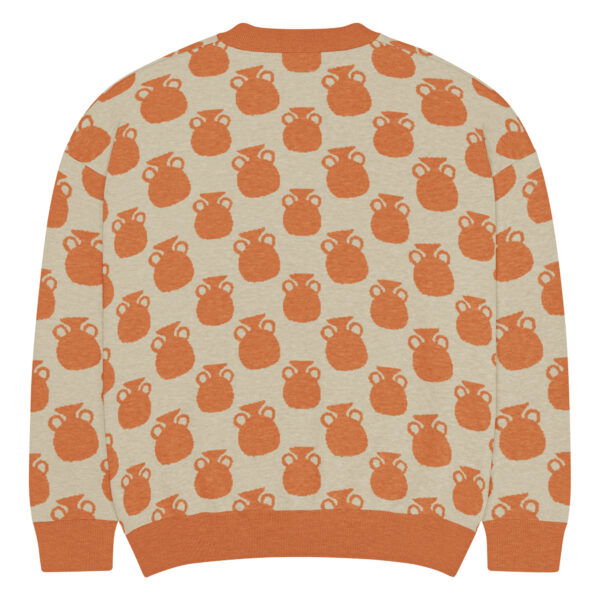 Orange Vases Knitted Sweater - Image 12