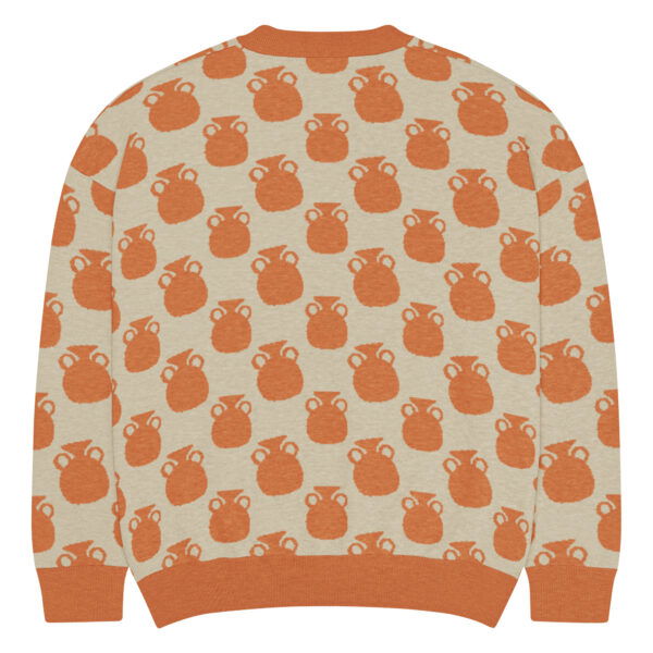 Orange Vases Knitted Sweater - Image 8