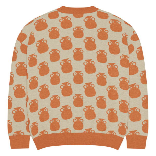 Orange Vases Knitted Sweater - Image 14