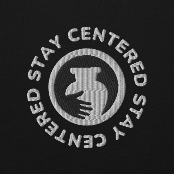 Stay Centered Embroidered Hoodie - Image 2