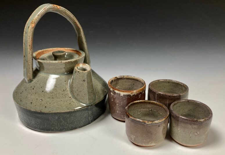 01 Celadon Teapot and Cups
