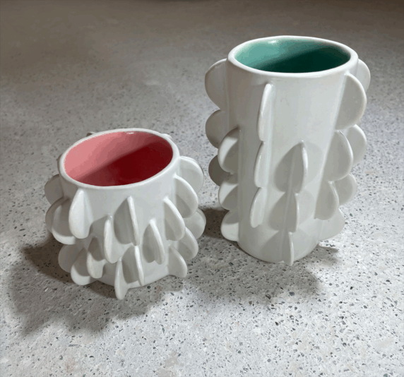 two little vases