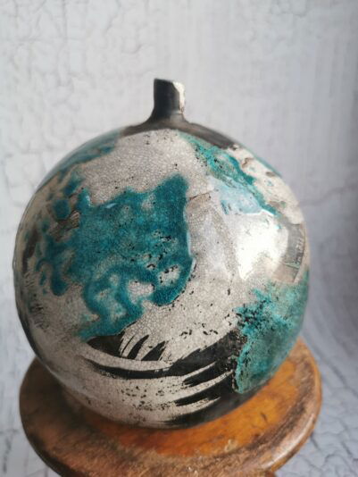 Squish Moon Jar, debbie page ceramics, 2021