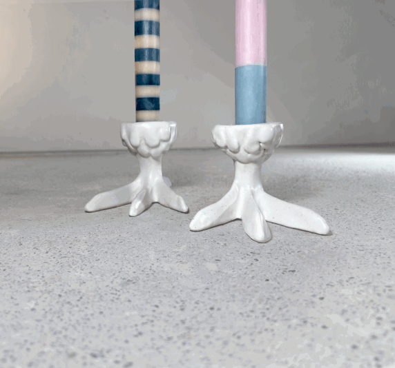 bird feet candleholders