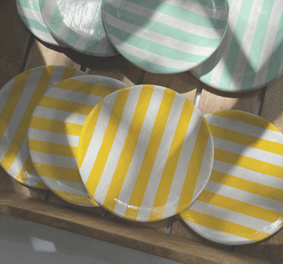 side dishes striped