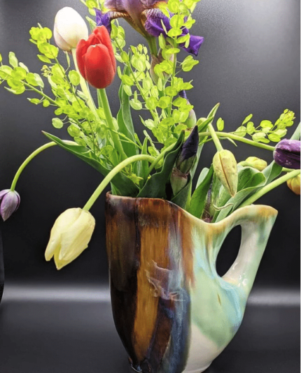 Pitcher - 2021 Summer, wheel thrown, altered.